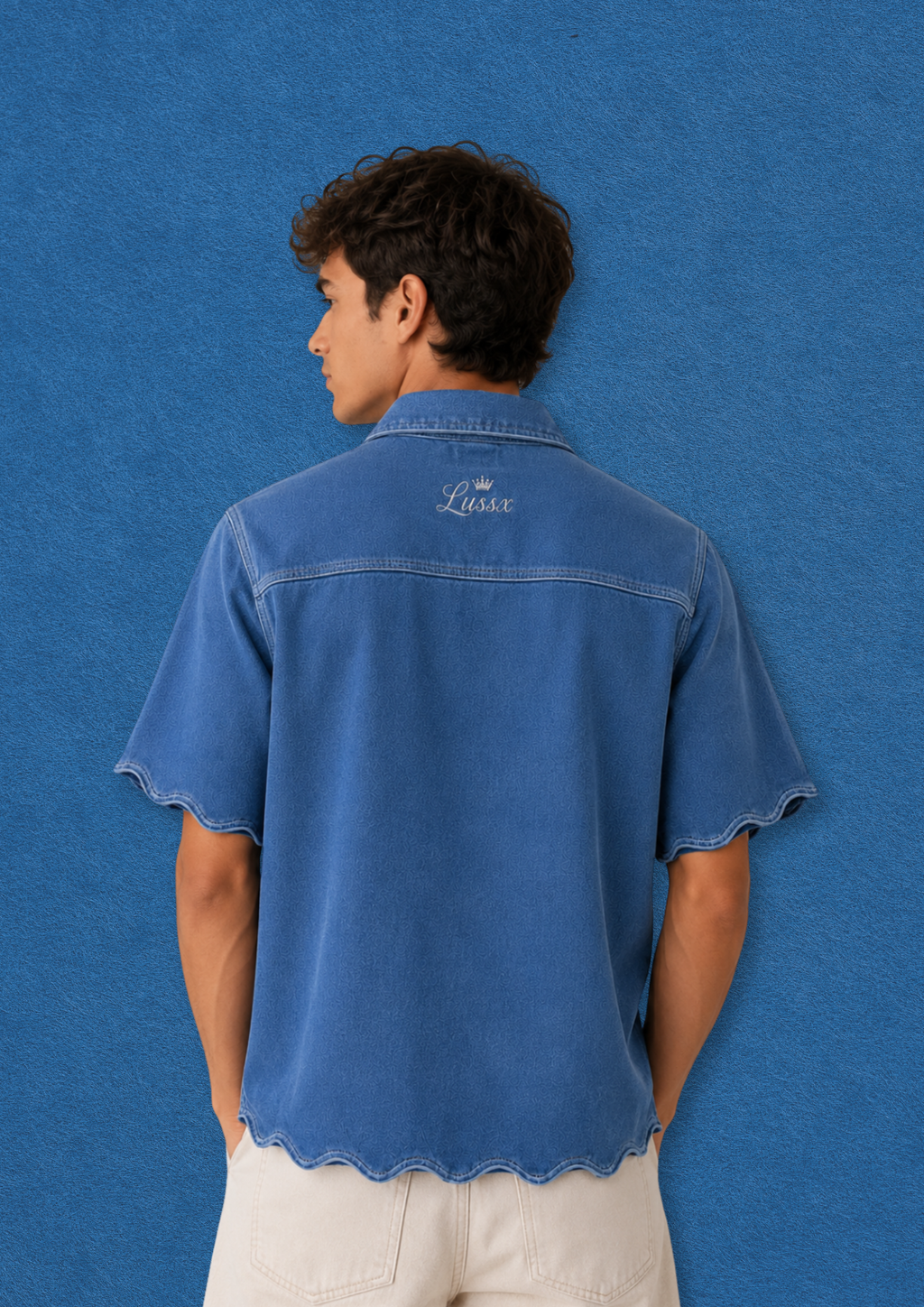 Riviera Scallop Suede Shirt