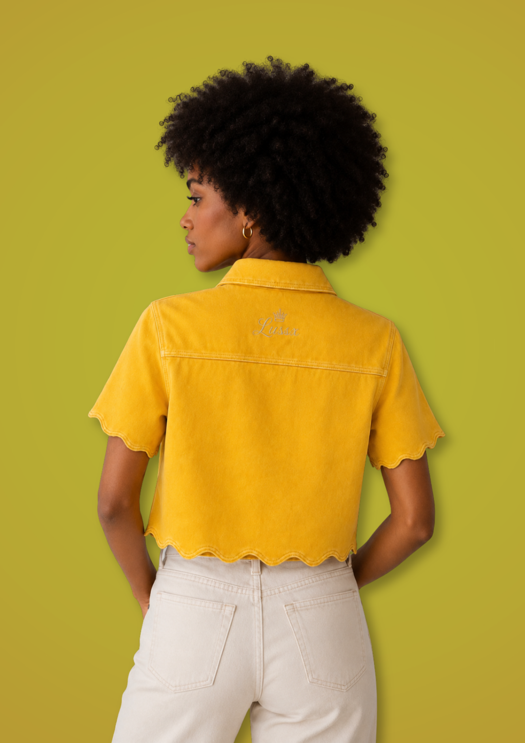 Riviera Scallop Suede Shirt