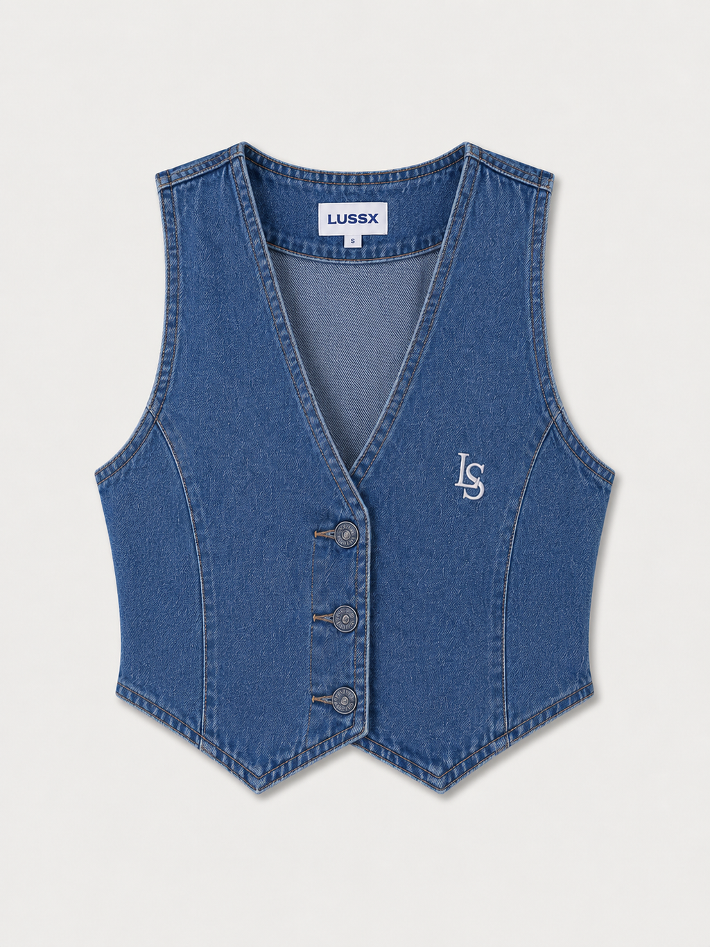 JeNto Denim Tailored Vest