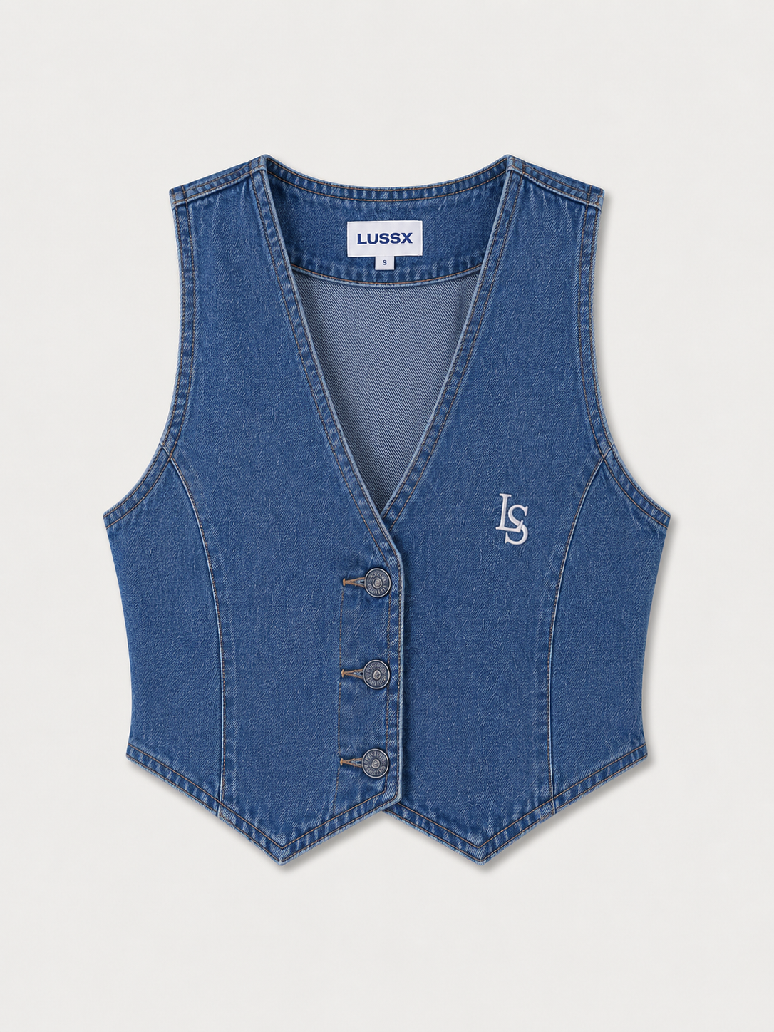 JeNto Denim Tailored Vest