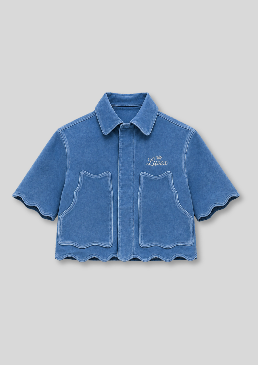 Riviera Scallop Suede Shirt
