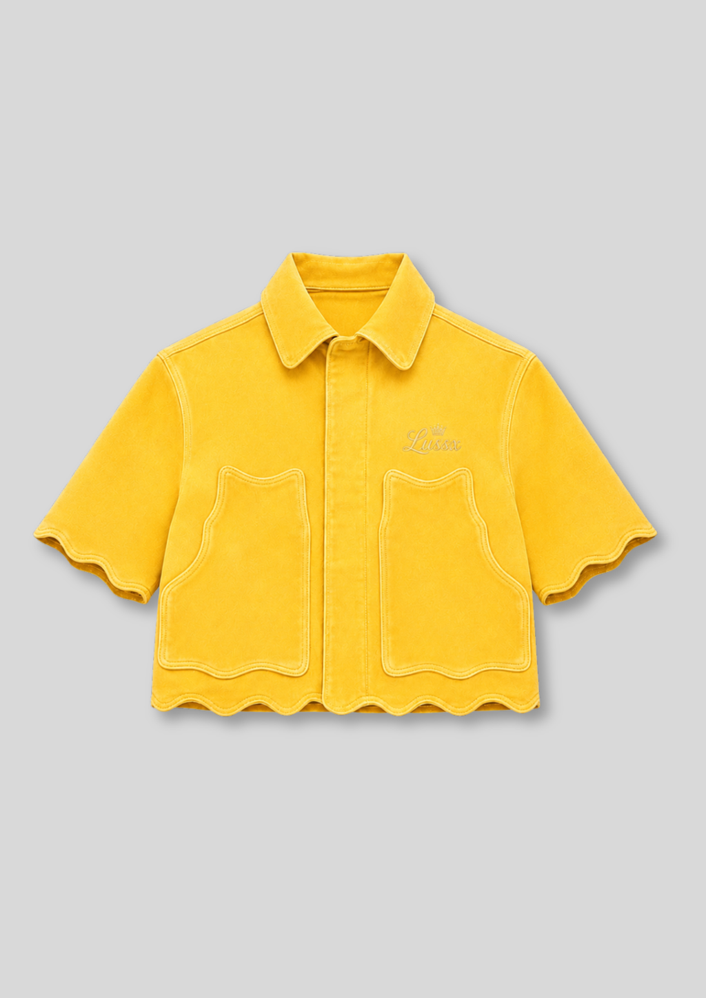 Riviera Scallop Suede Shirt