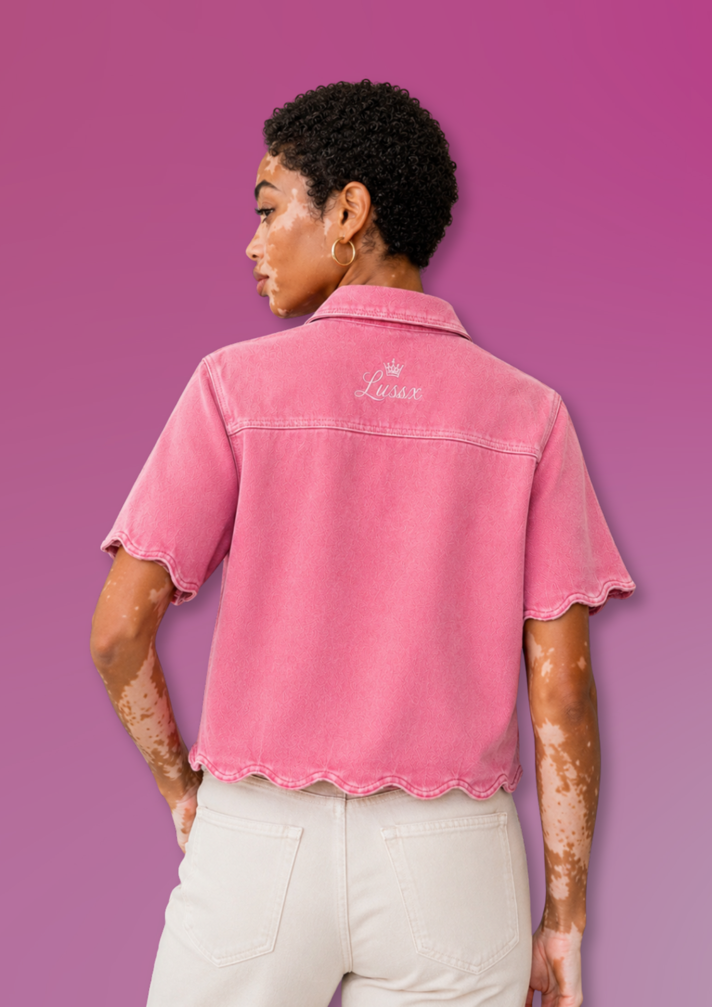 Riviera Scallop Suede Shirt