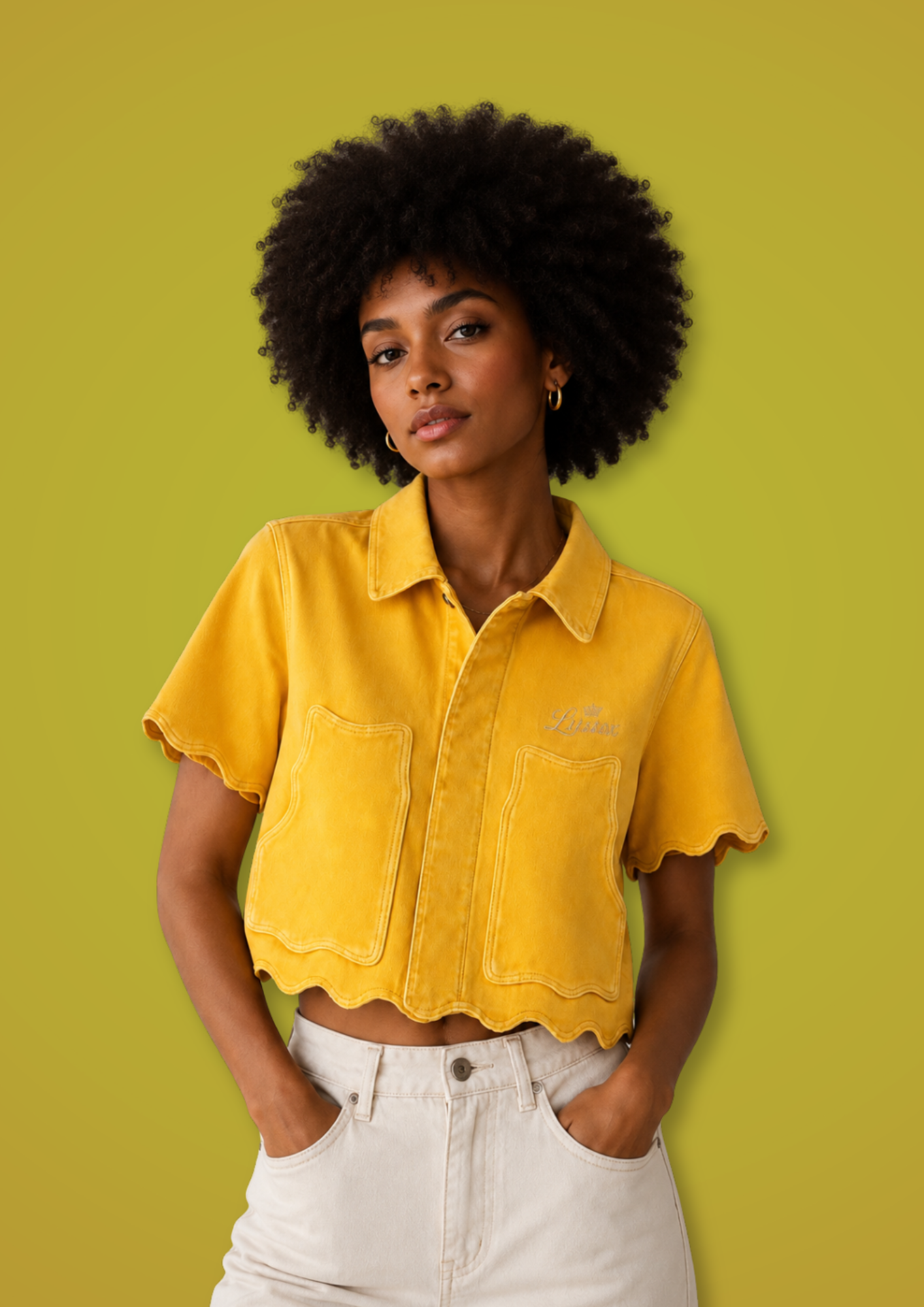 Riviera Scallop Suede Shirt