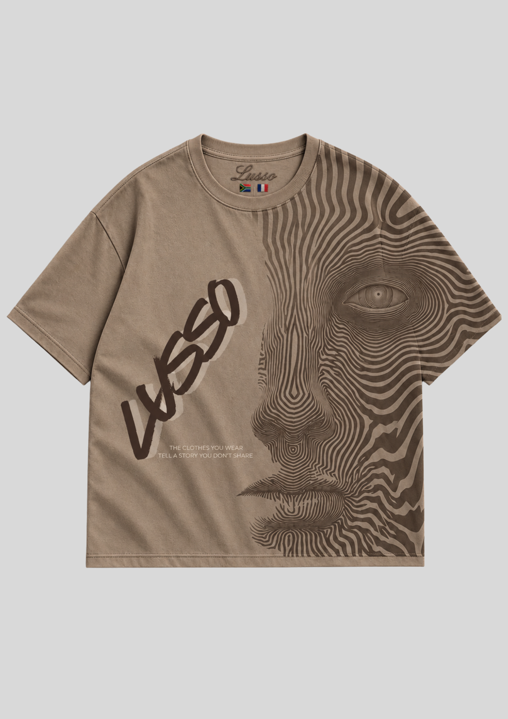 Mirage Face Over-sized T-shirt