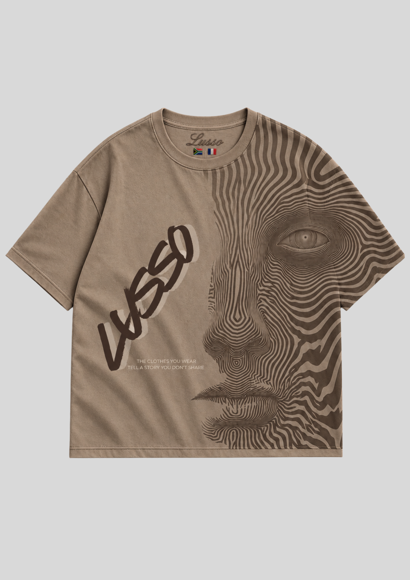 Mirage Face Over-sized T-shirt