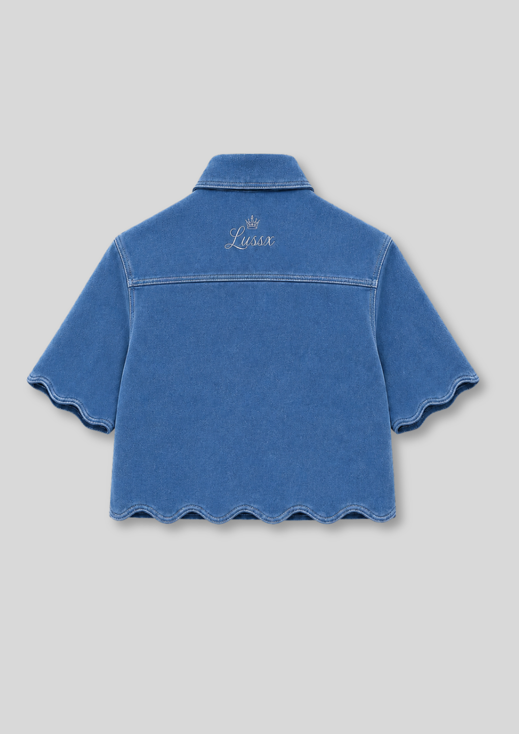 Riviera Scallop Suede Shirt