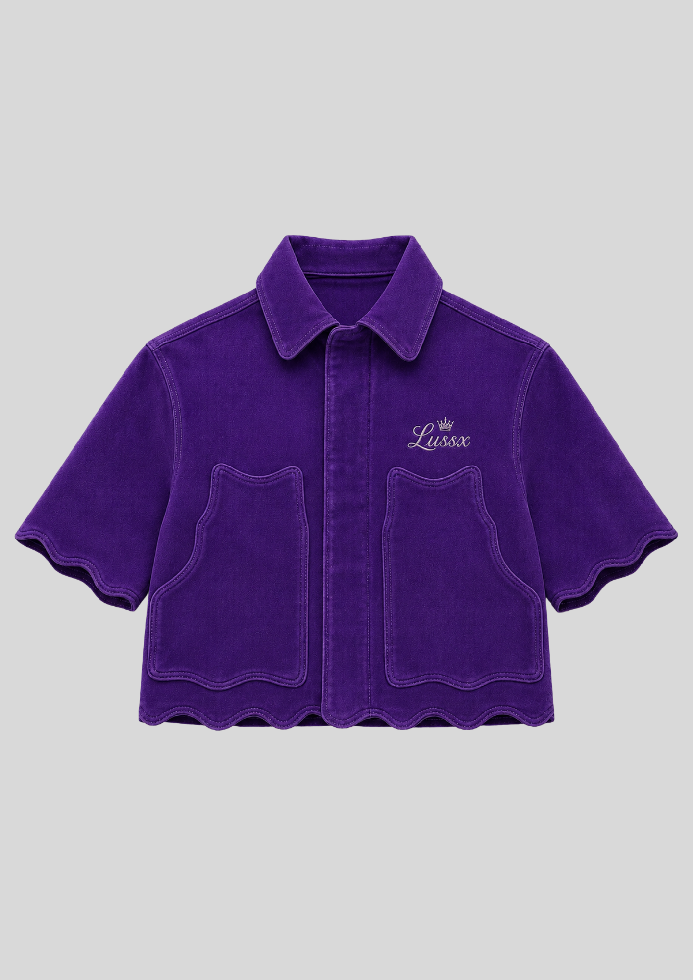 Riviera Scallop Suede Shirt