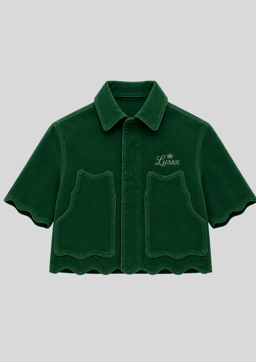 Riviera Scallop Suede Shirt