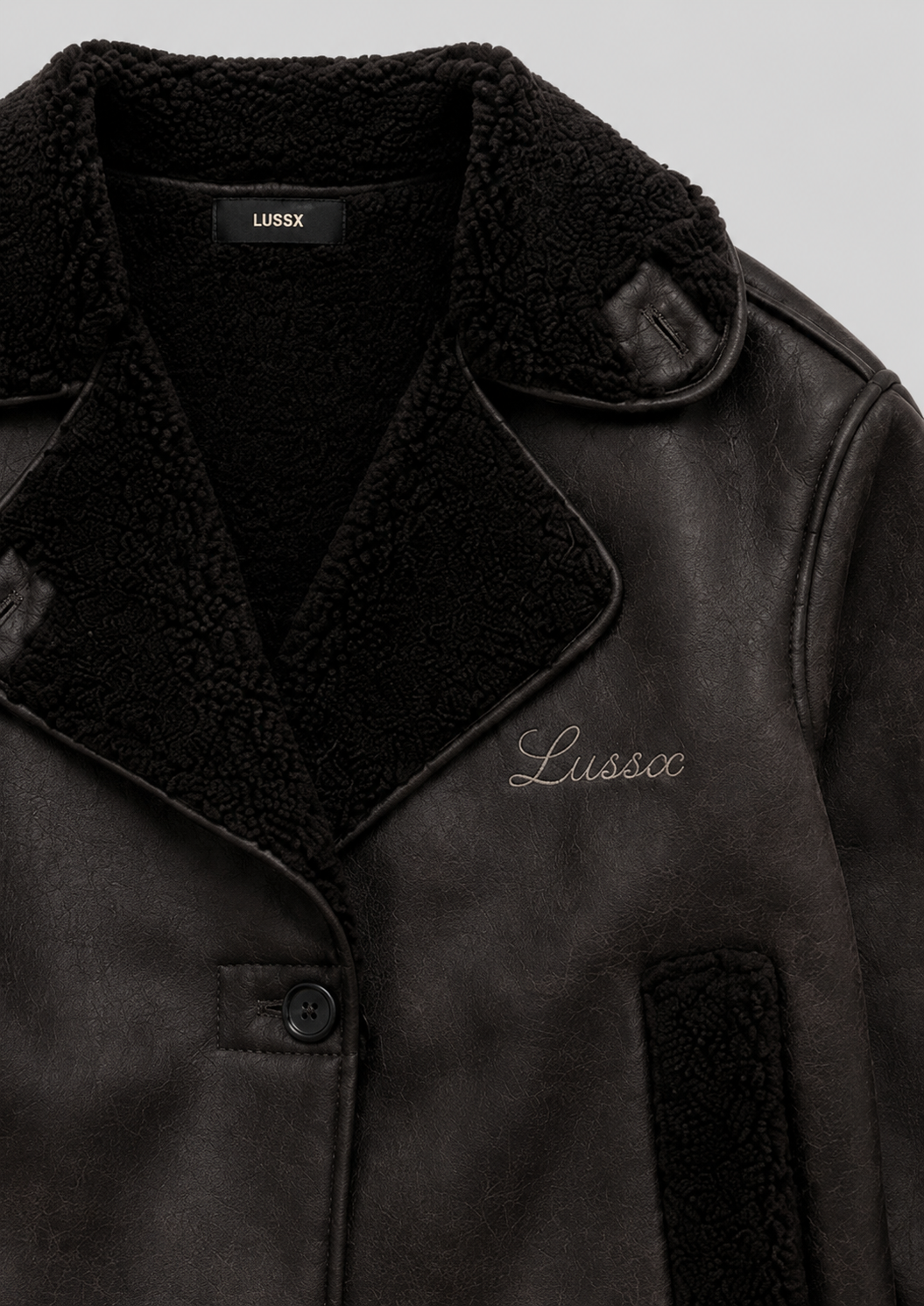 Noir Shearling Jacket