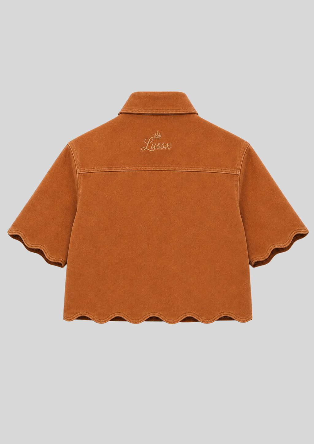 Riviera Scallop Suede Shirt