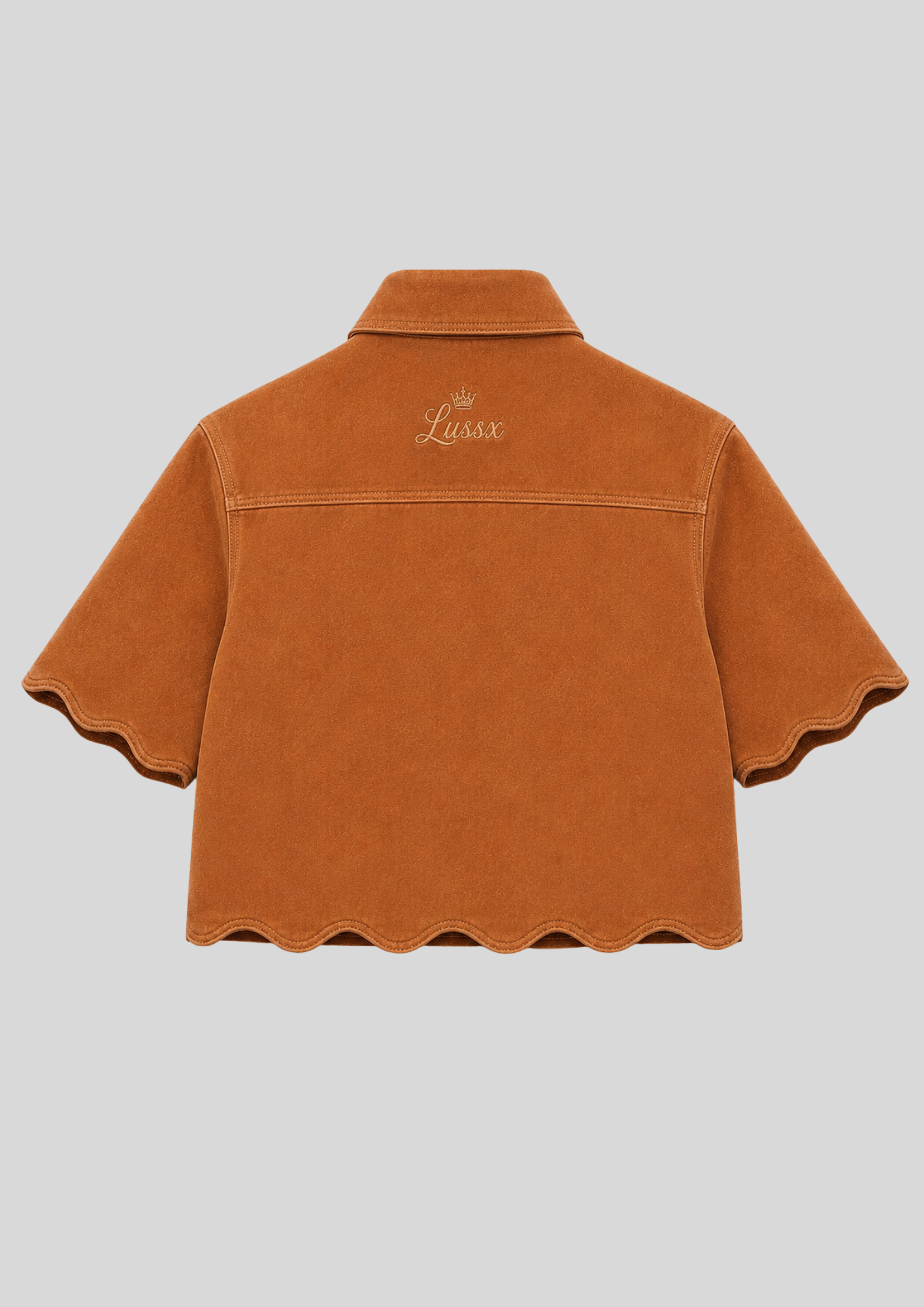 Riviera Scallop Suede Shirt