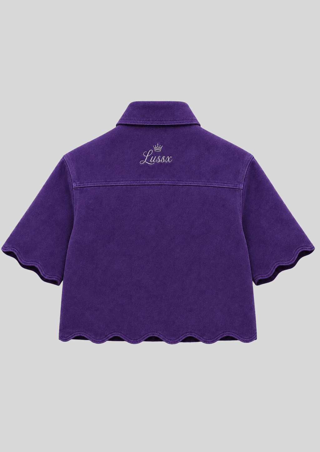 Riviera Scallop Suede Shirt