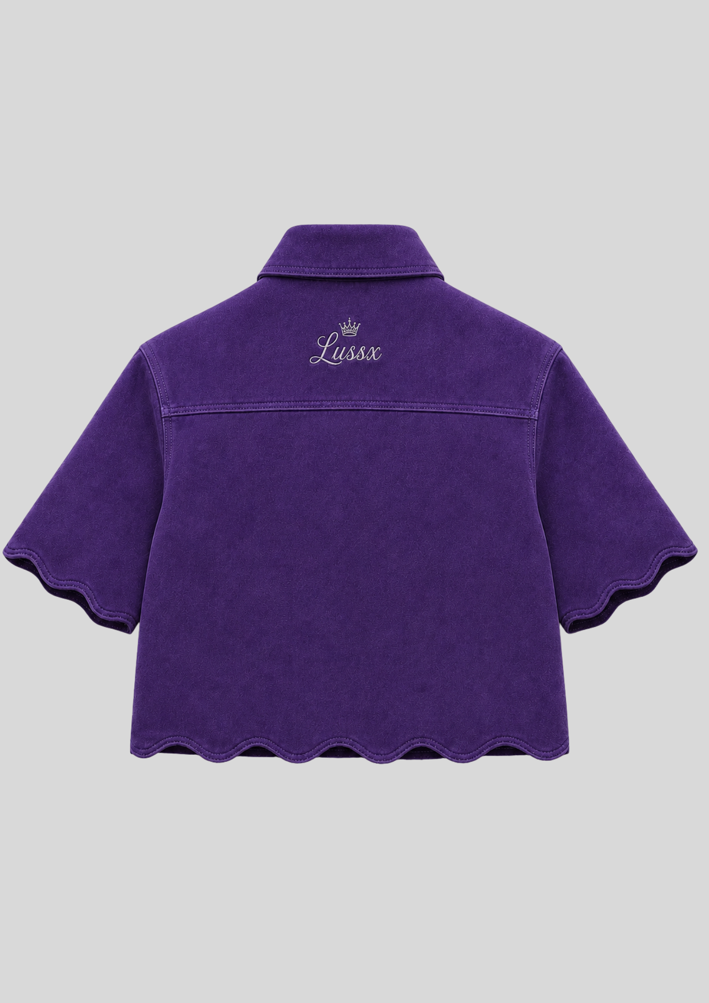 Riviera Scallop Suede Shirt